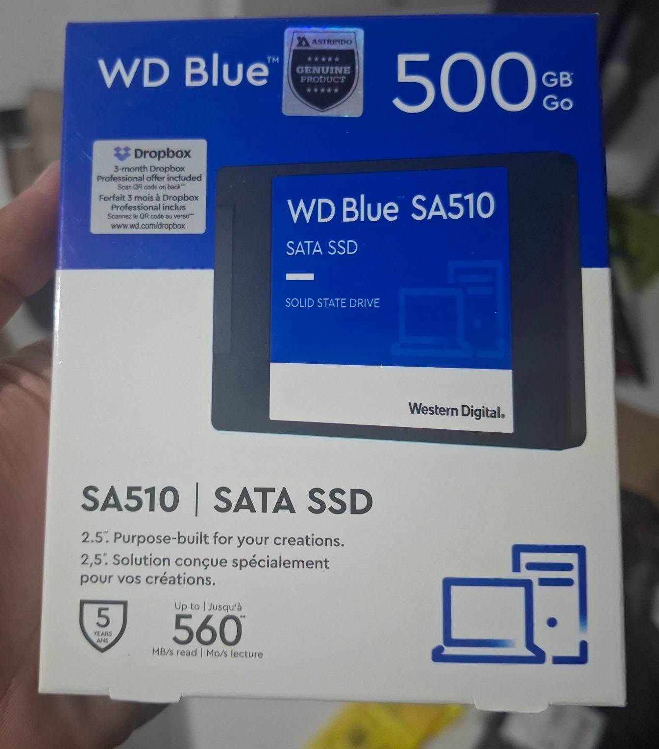 SSD WD blue 500gb