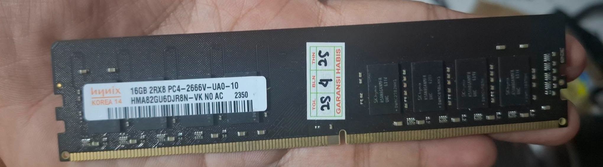 Ram PC 16GB DDR 4 2666mhz hynix korea